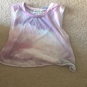 Wildfox cropped cloud tee! NWOT